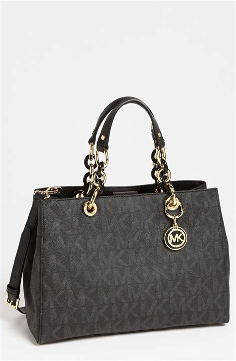 michael kors cynthia medium black|Michael Kors Cynthia Bags & Handbags for Women .